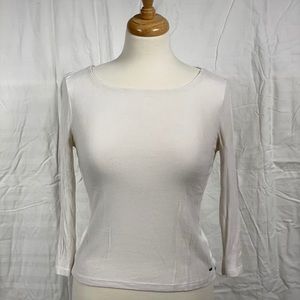 White 3/4 Sleeve Shirt